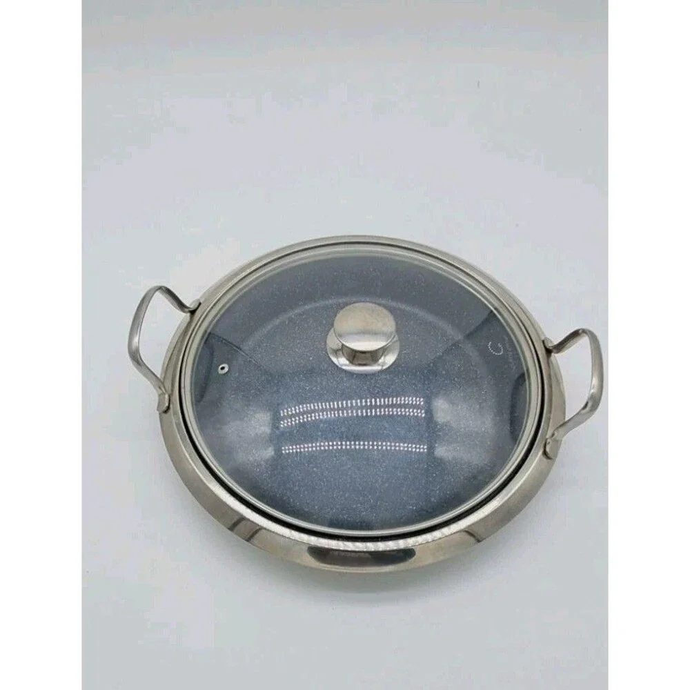 Curtis Stone DuraPan 14 Inch nonstick multipurpose pan With Lid